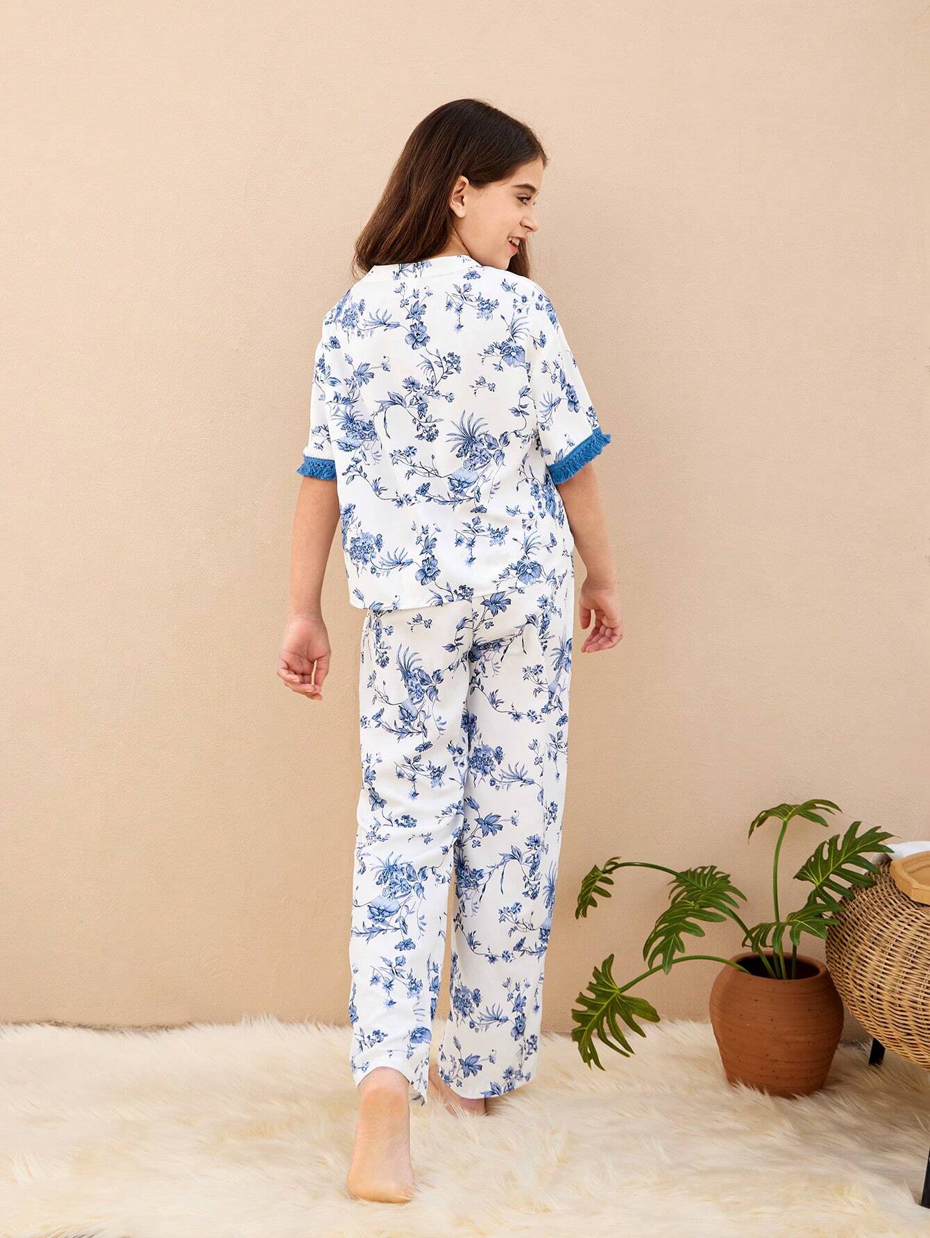 Girls Blue Stylish Co-ords Set