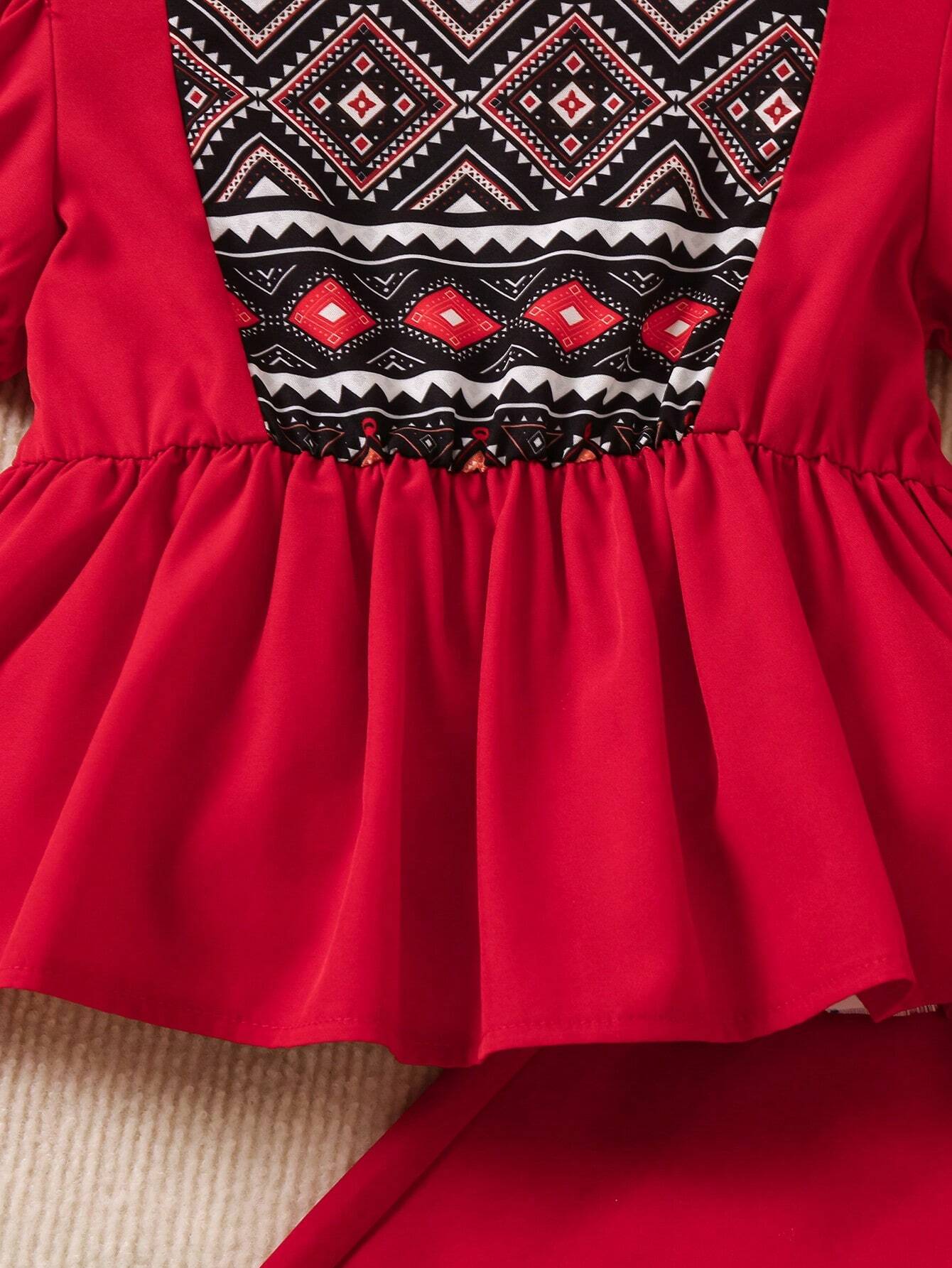 Girls Red Clothing Set