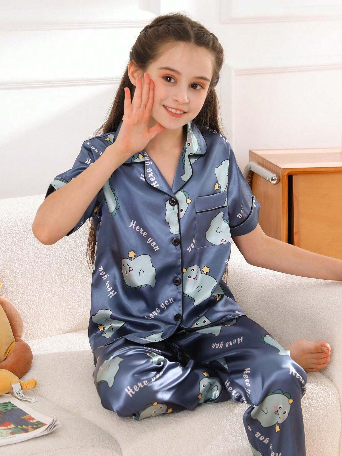 Dragon Printed Kids Unisex Nightsuit