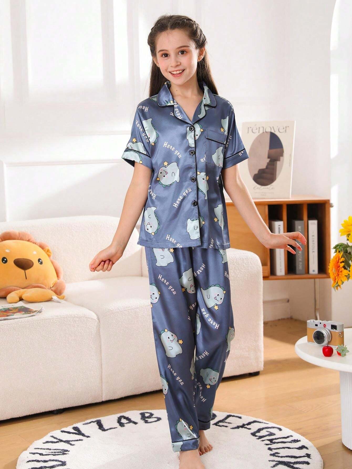 Dragon Printed Kids Unisex Nightsuit