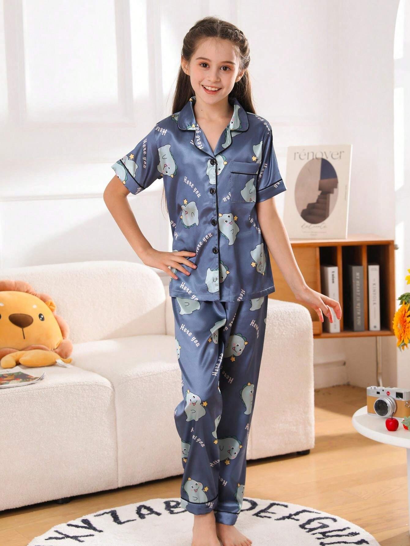 Dragon Printed Kids Unisex Nightsuit