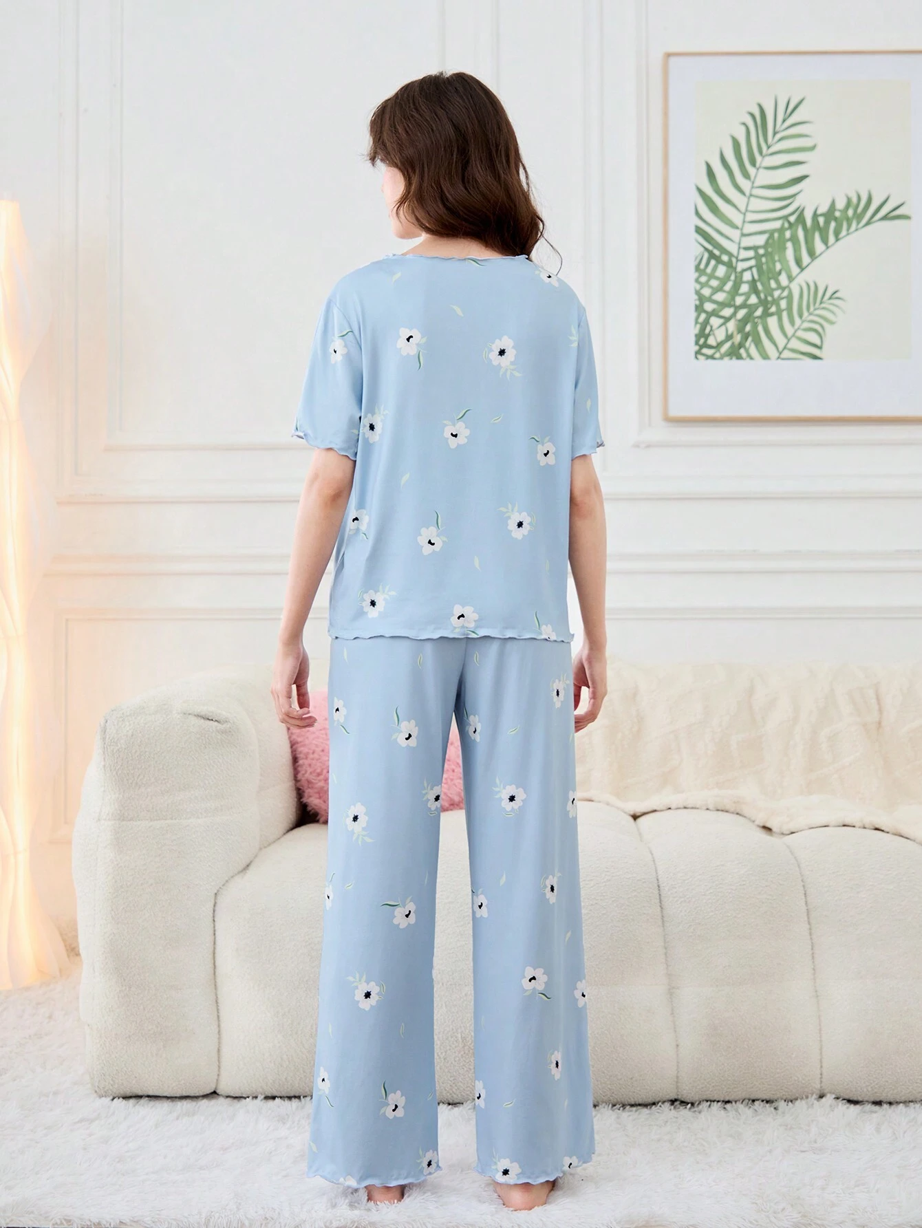 Girls Floral Printed Co-ords Set