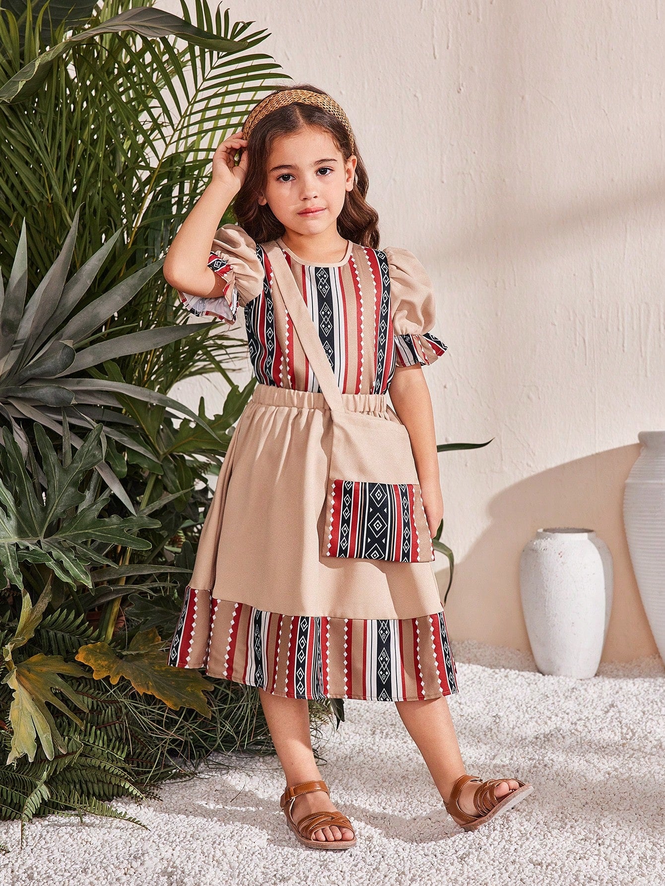Girls Printed Two Piece Set