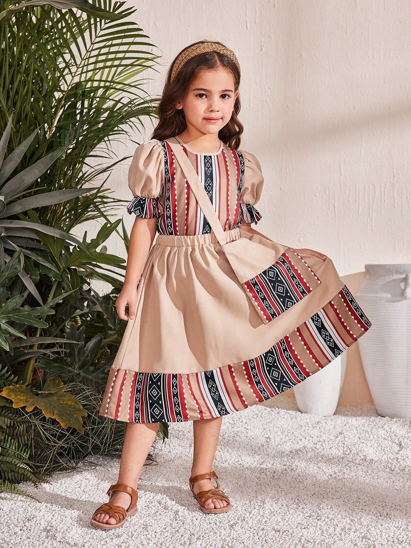 Girls Printed Two Piece Set
