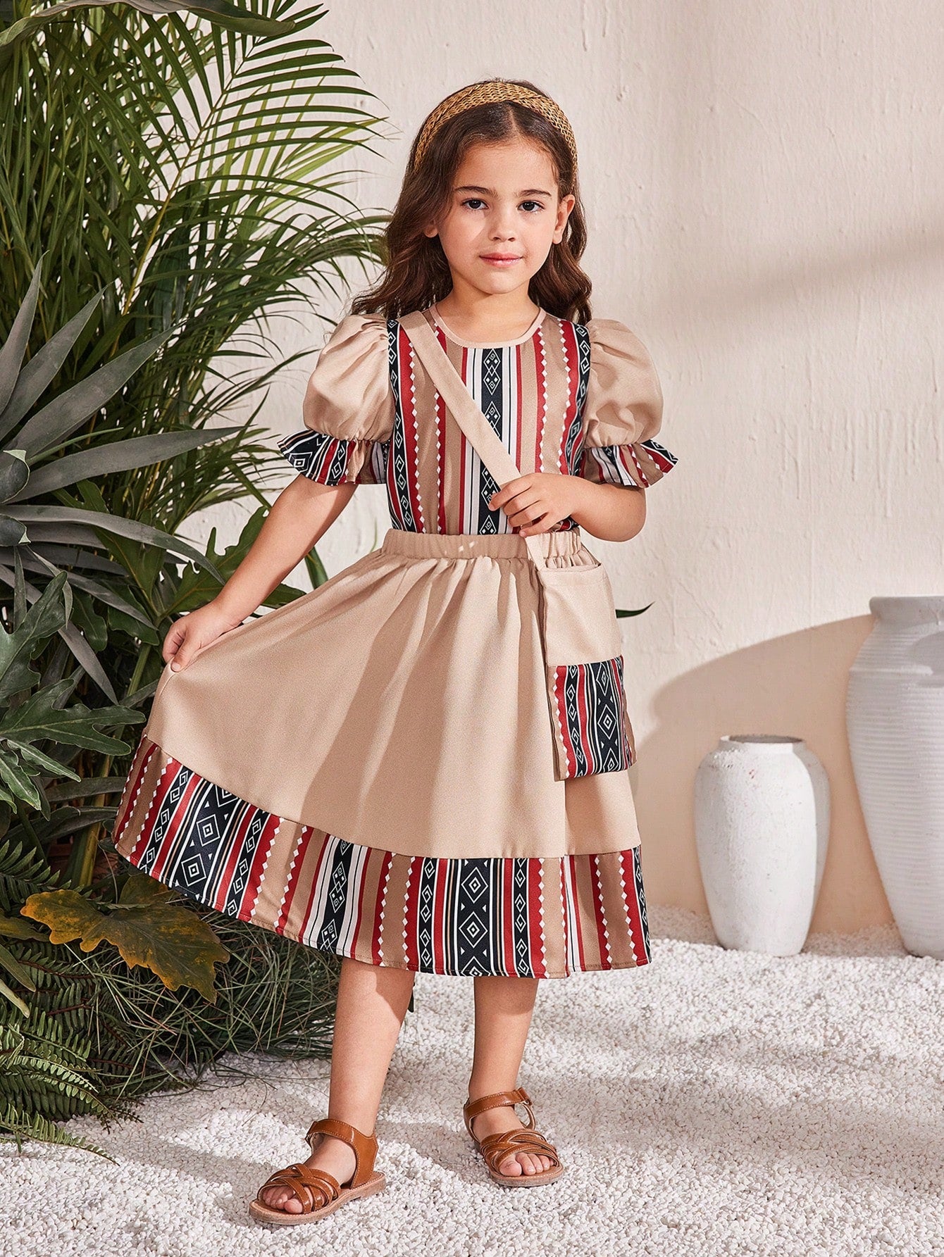 Girls Printed Two Piece Set