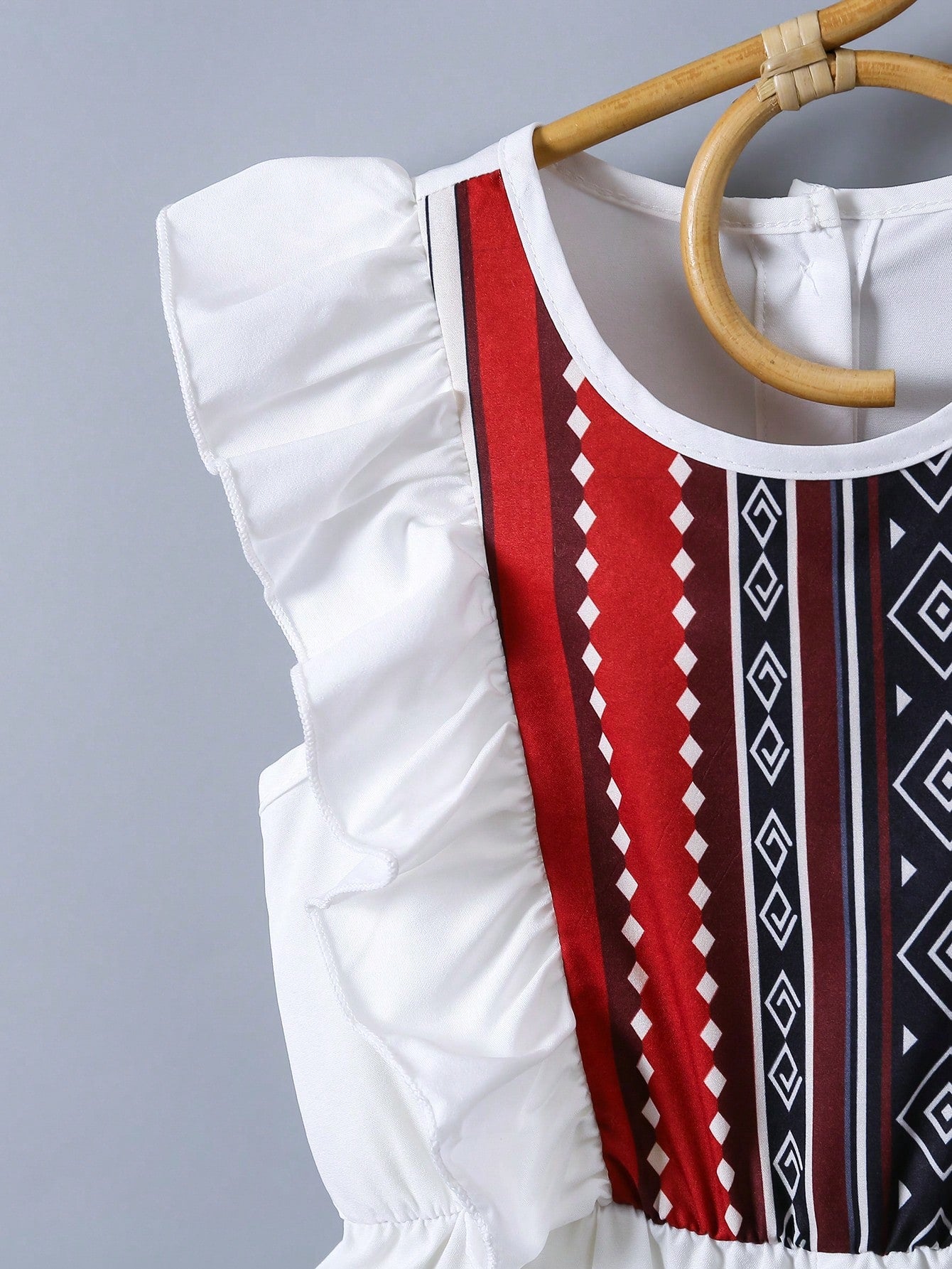 Girls Printed Romper Set