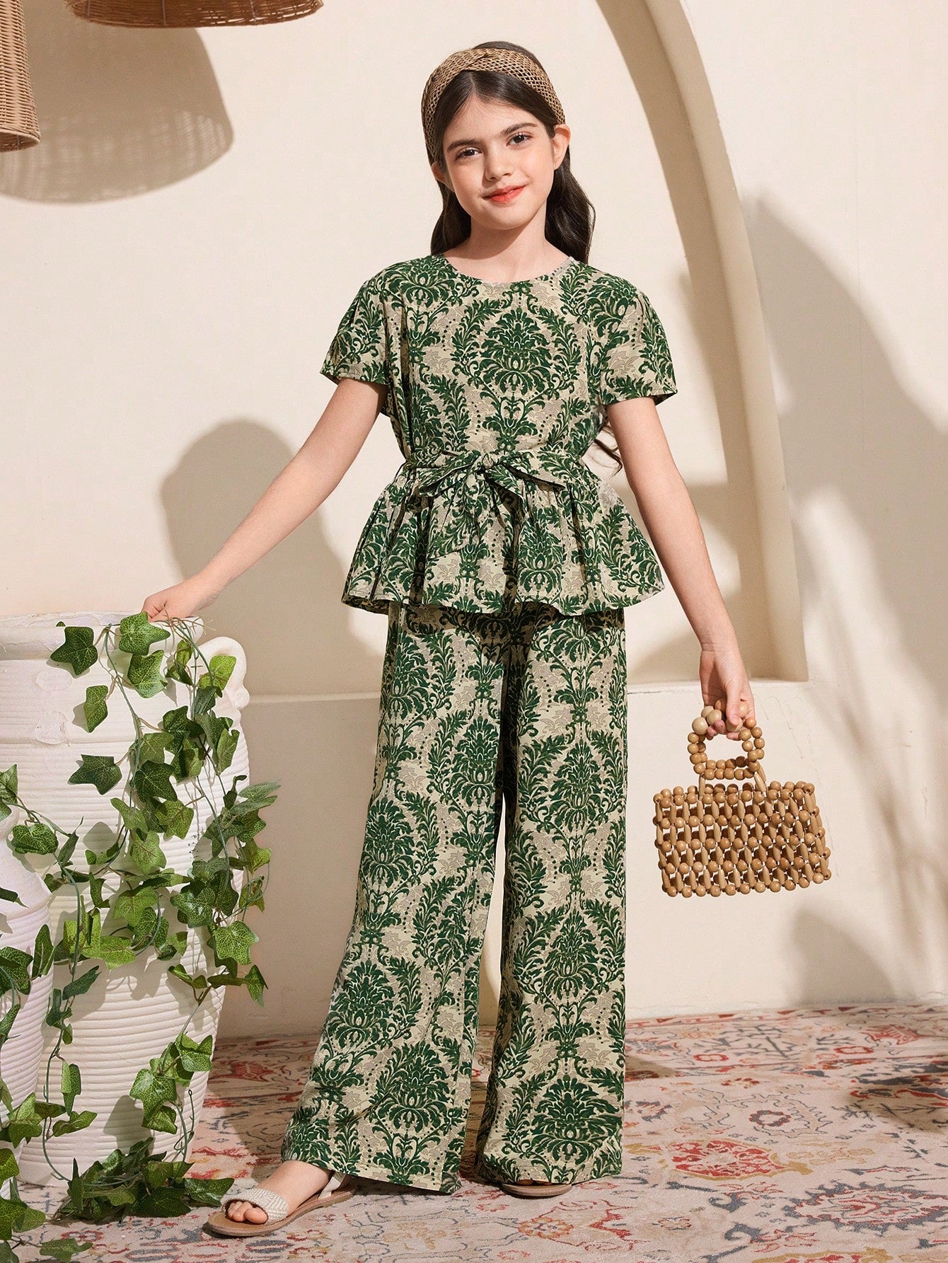 Girls Printed Clothing Set