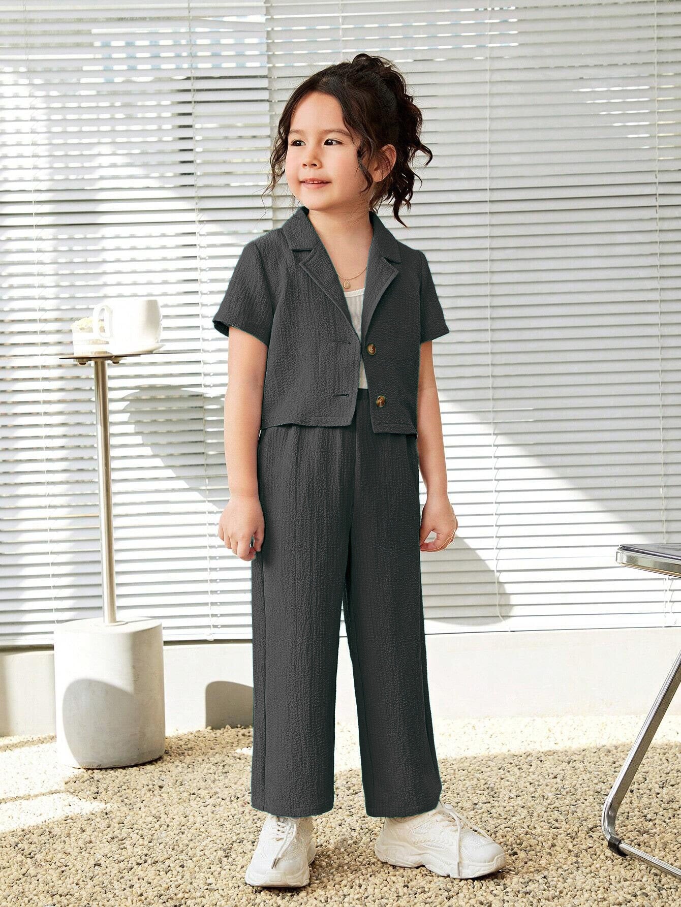 Girls Black Co-ords Clothing Set
