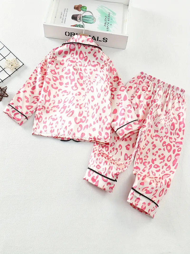 Pink Digital Printed Unisex Kids Nightsuit Set