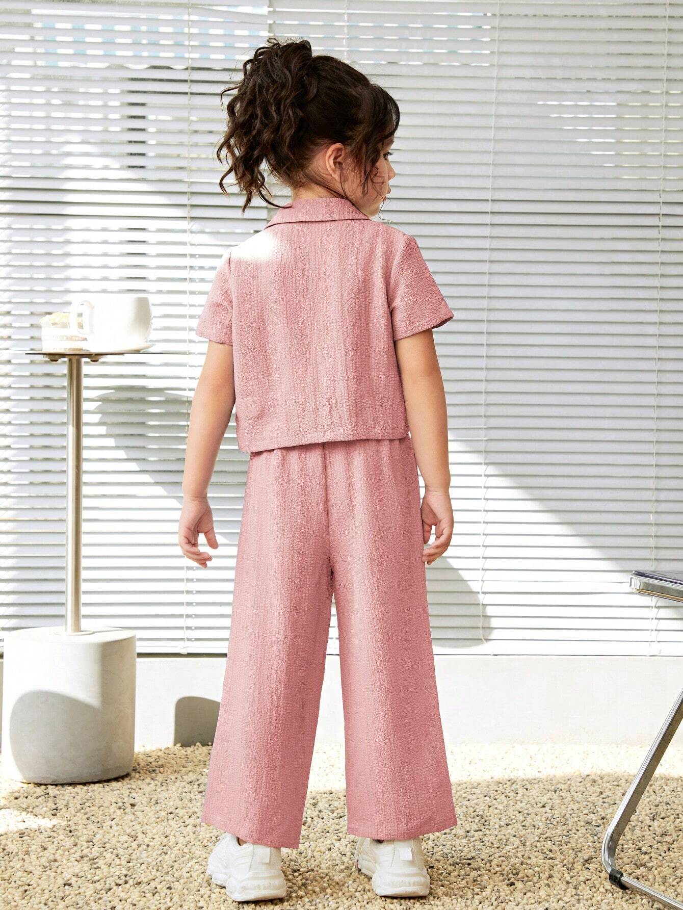 Girls Pink Co-ords Clothing Set