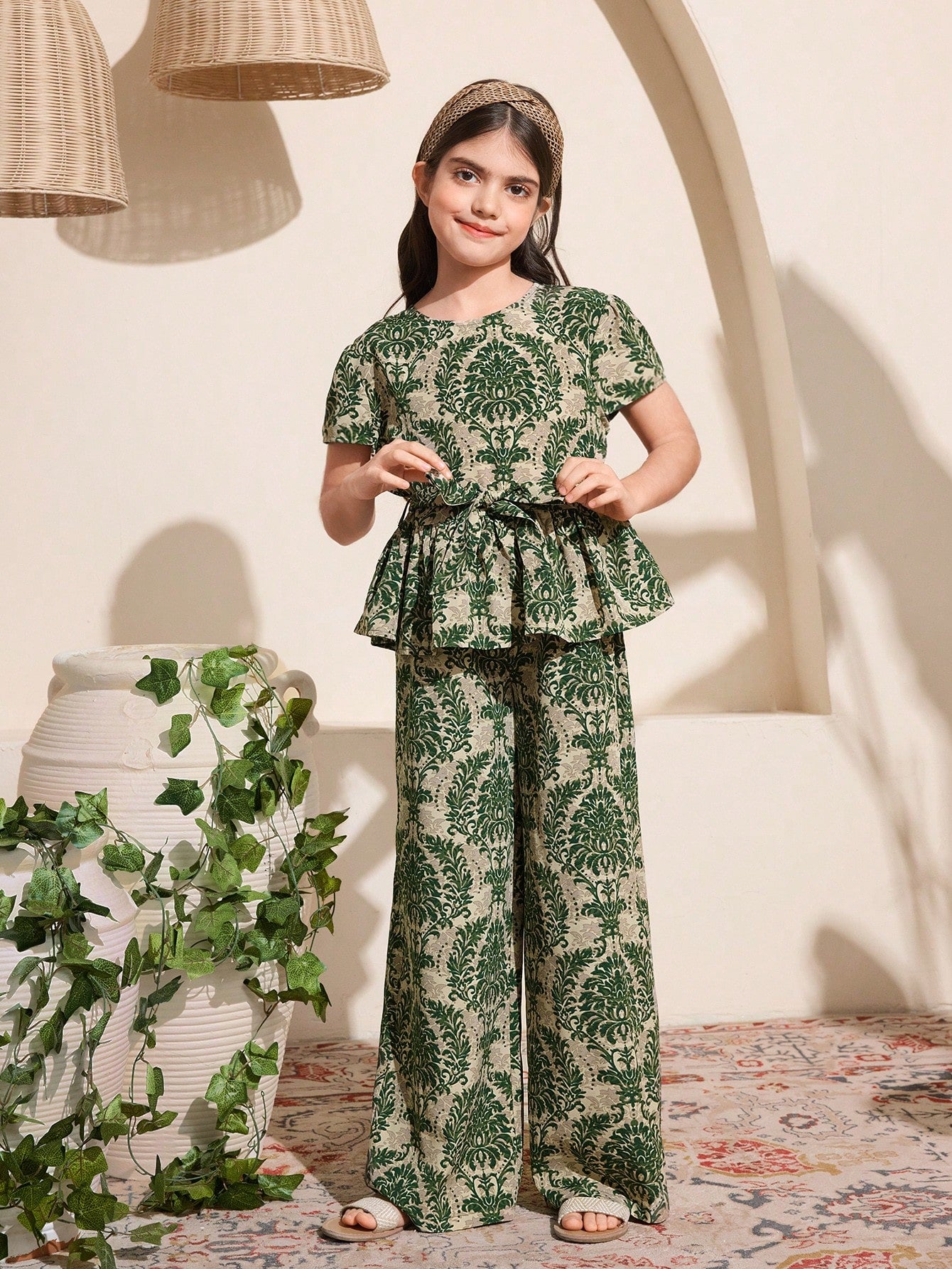 Girls Printed Clothing Set