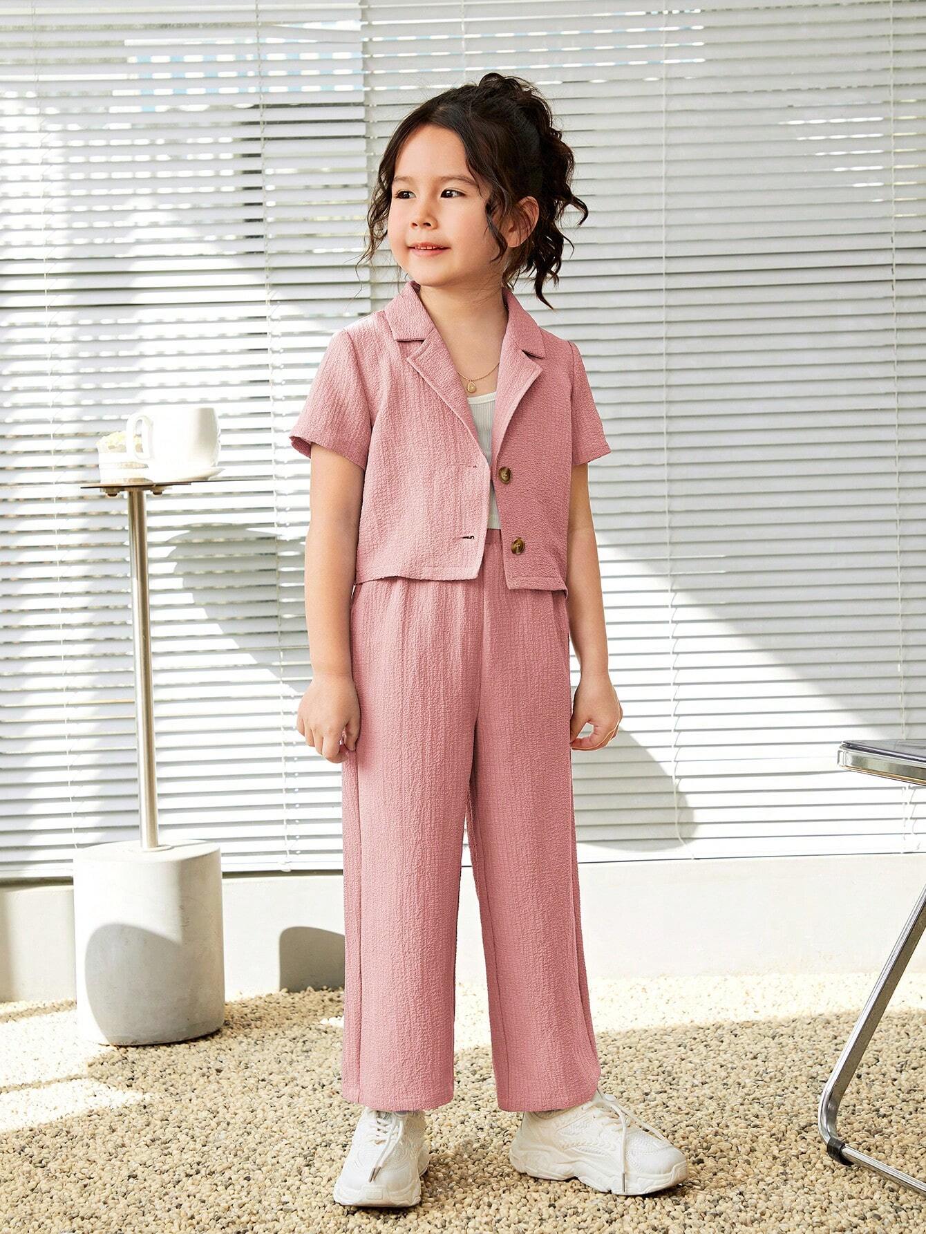 Girls Pink Co-ords Clothing Set