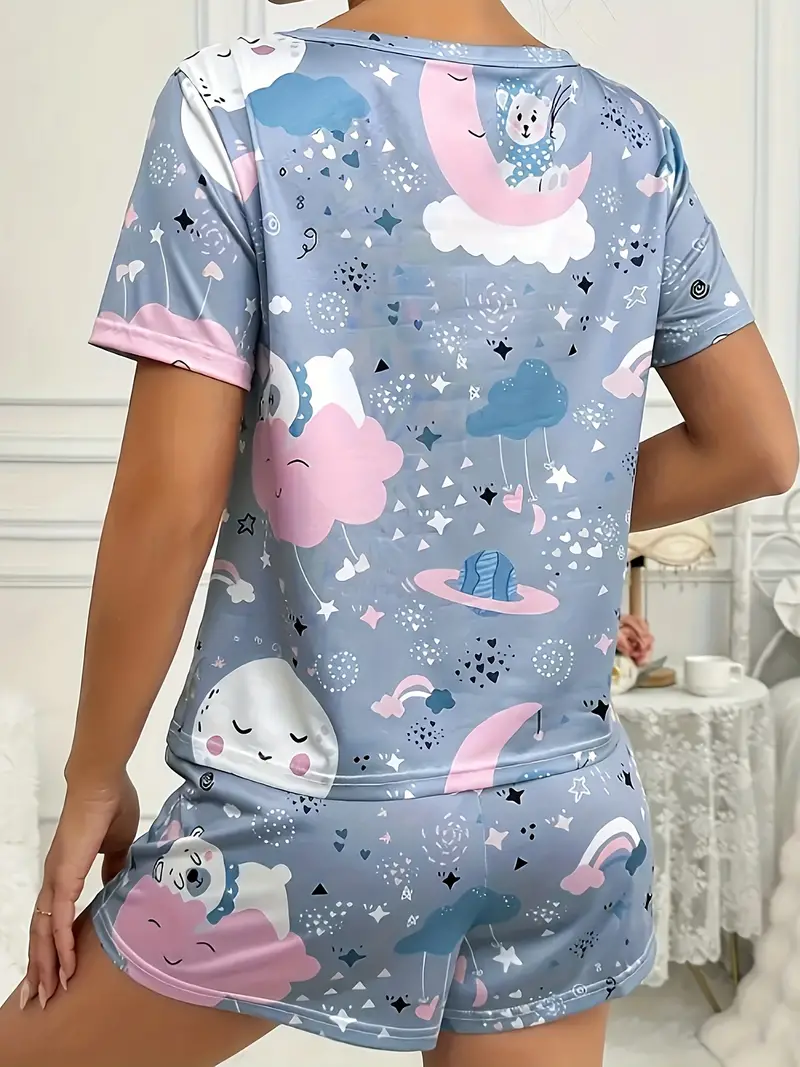 Women's Galaxy Printed Co-Ord's Set