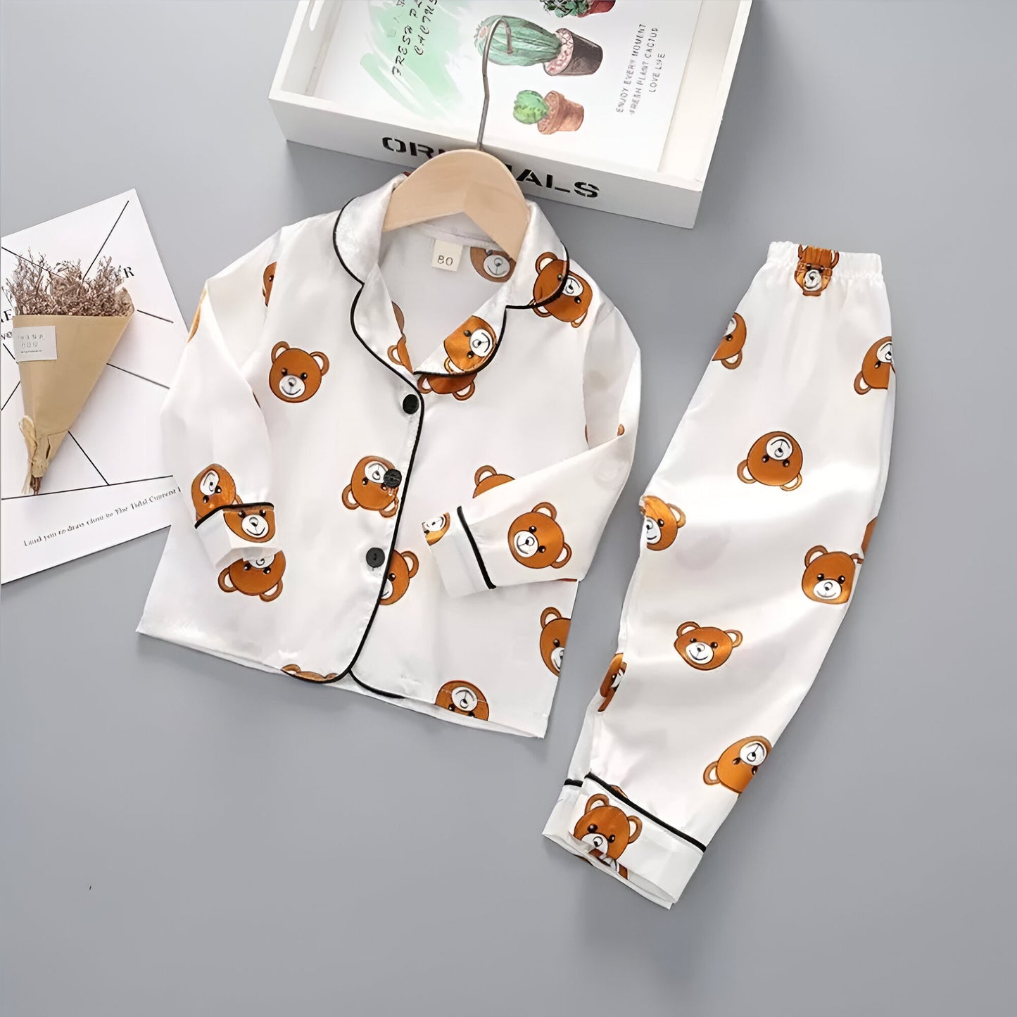 Teedy Printed Unisex Nightsuit Set For Kids