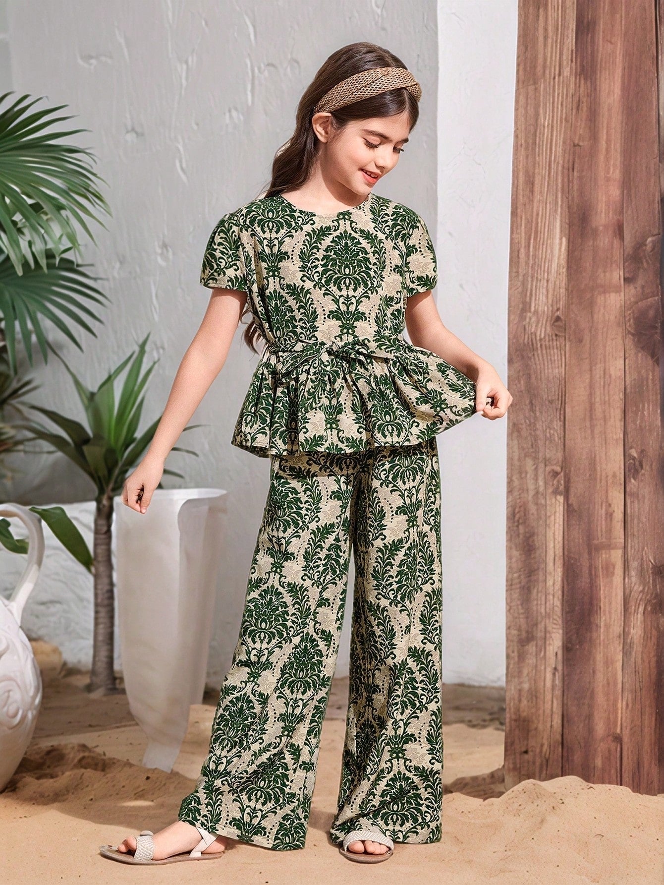 Girls Printed Clothing Set