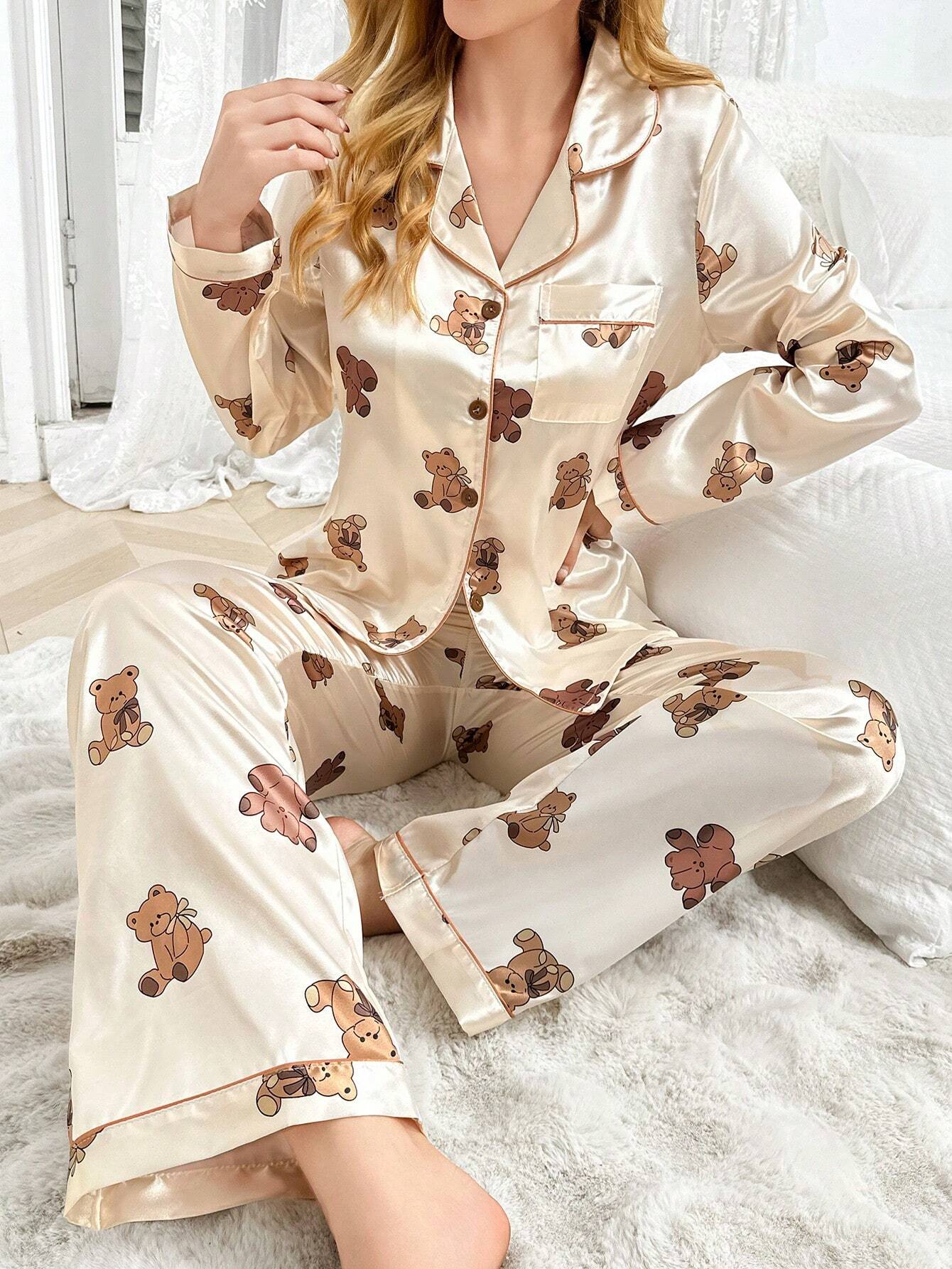 Teddy Printed Pajama Set