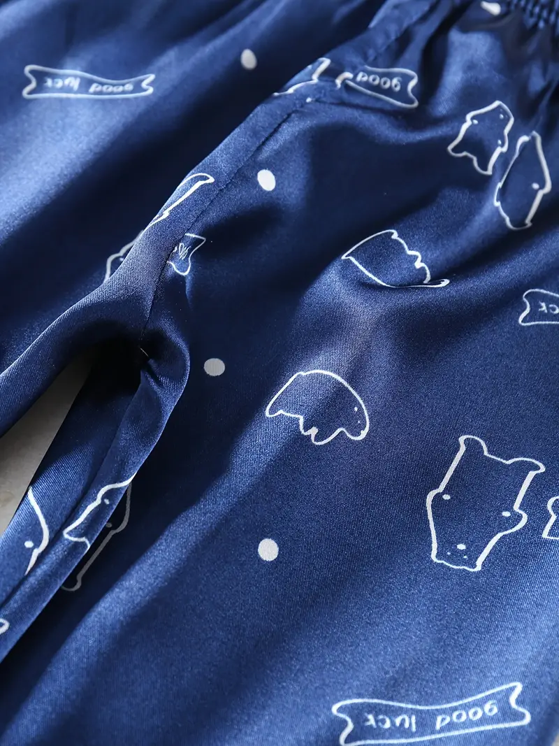 Good Luck Printed Unisex Kids Nightsuit Set
