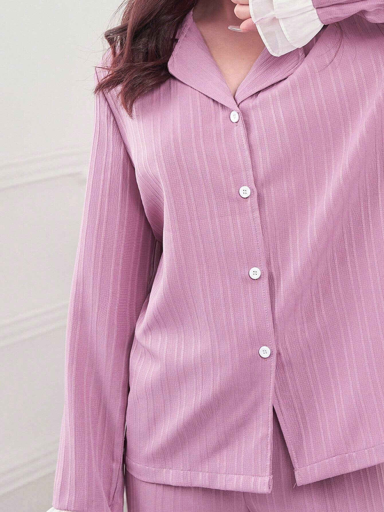 Girls Pink Armani Nightsuit Set