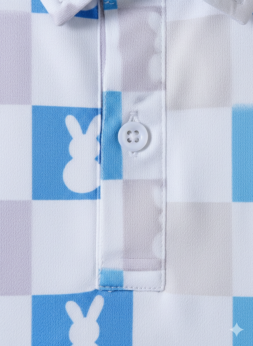 Kids Half Sleeves Printed Polo T-shirts