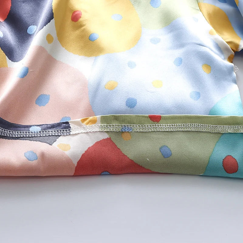 Candy Printed Unisex Nightsuit Set For Kids