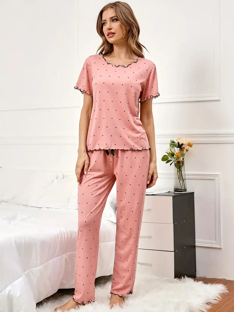 Women's Polta Dot Co-ords Set