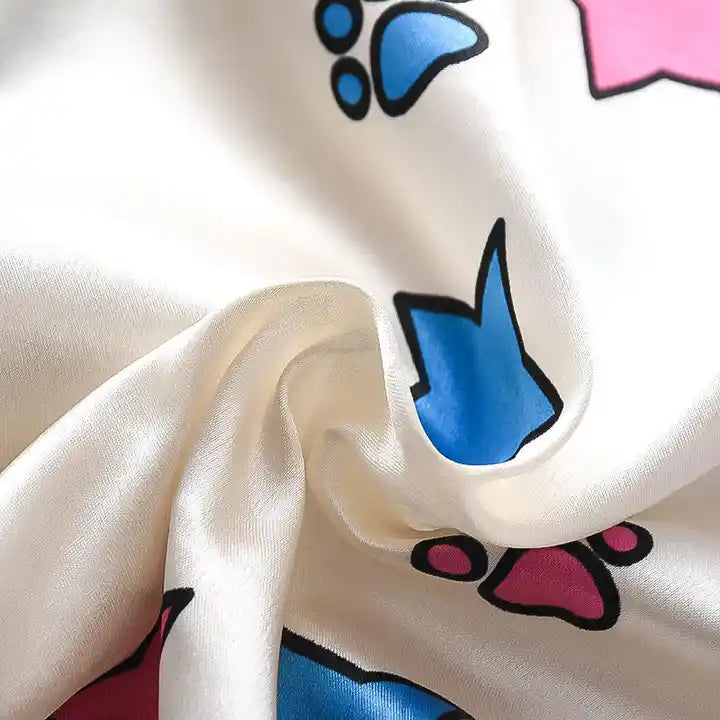 Star Printed Unisex Nightsuit Set For Kids