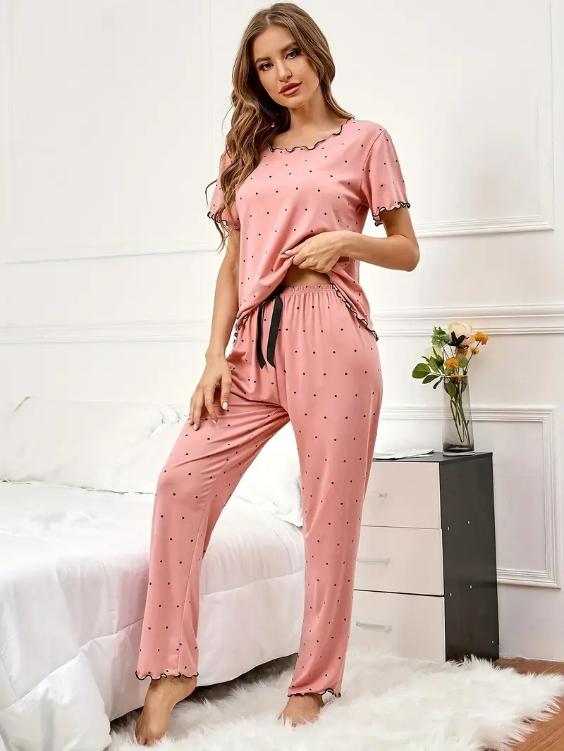 Women's Polta Dot Co-ords Set
