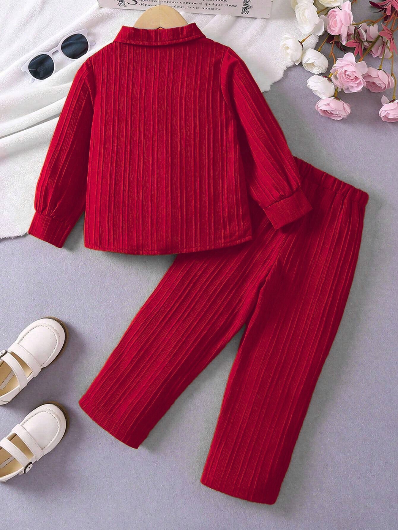 Girls Maroon Co-ords Set