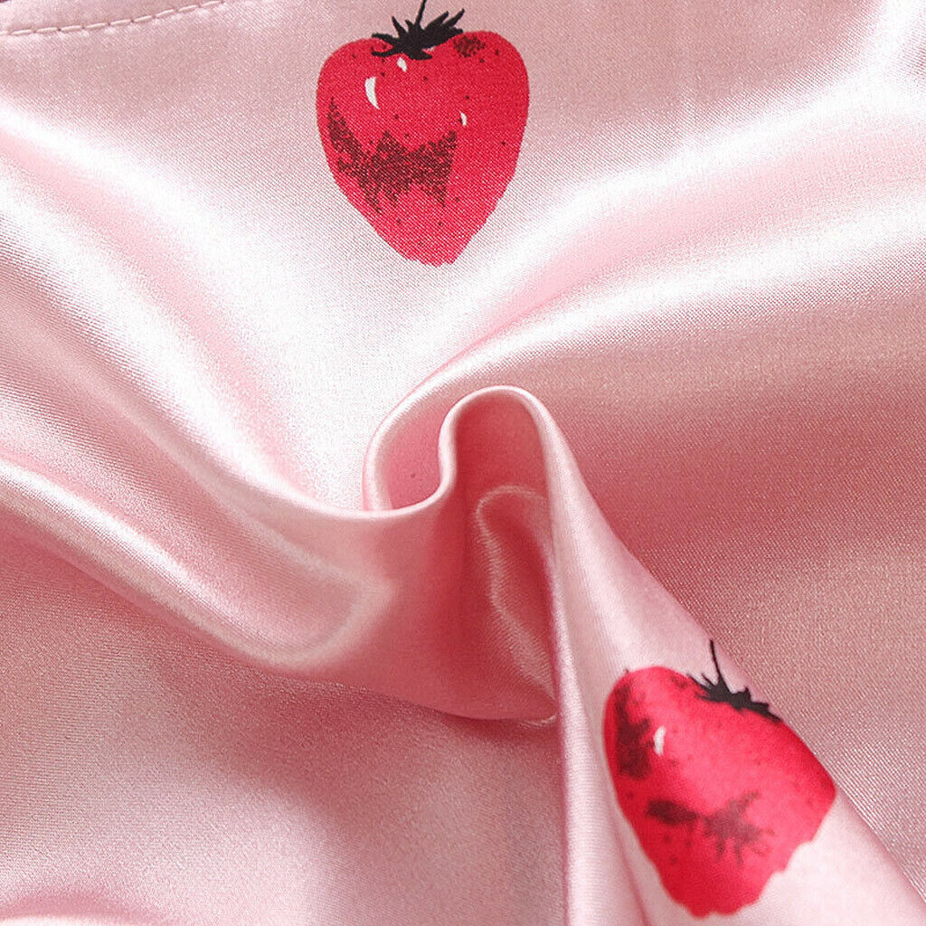 Strawberry Printed Unisex Nightsuit Set For Kids