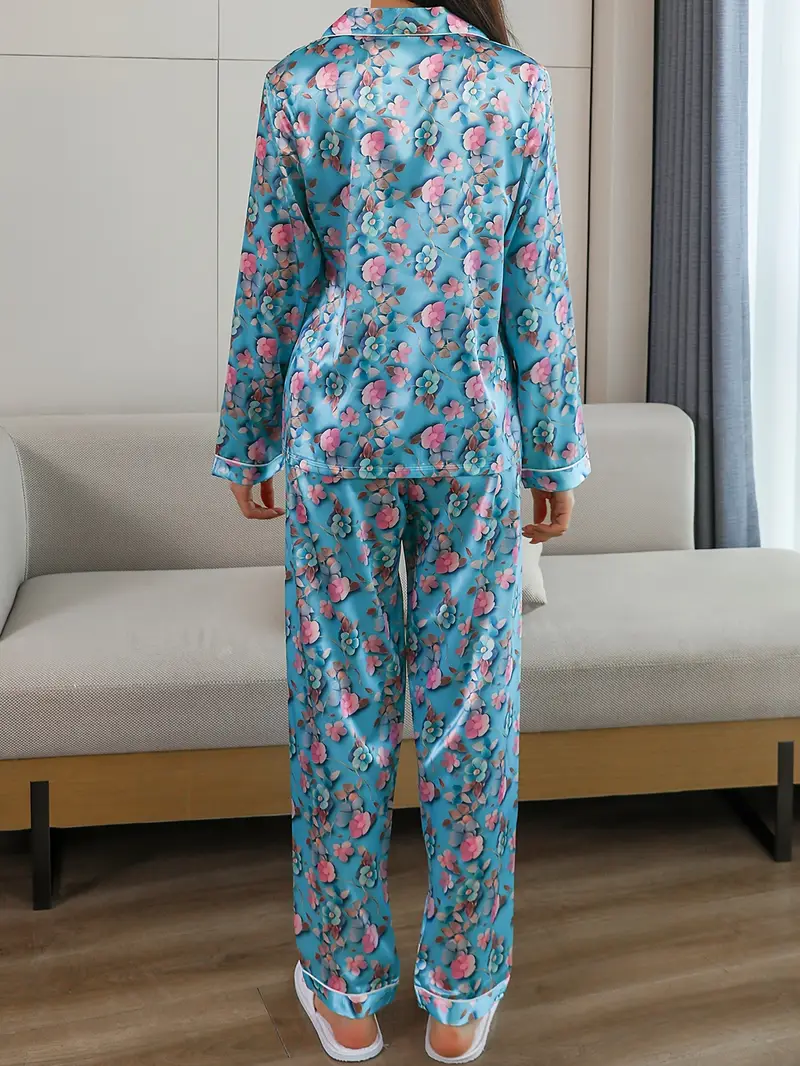 Multicolor Printed Pajama Set