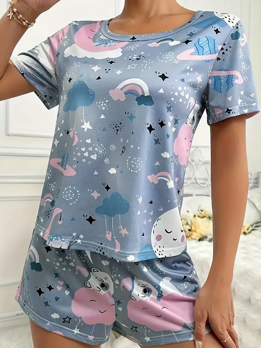 Women's Galaxy Printed Co-Ord's Set