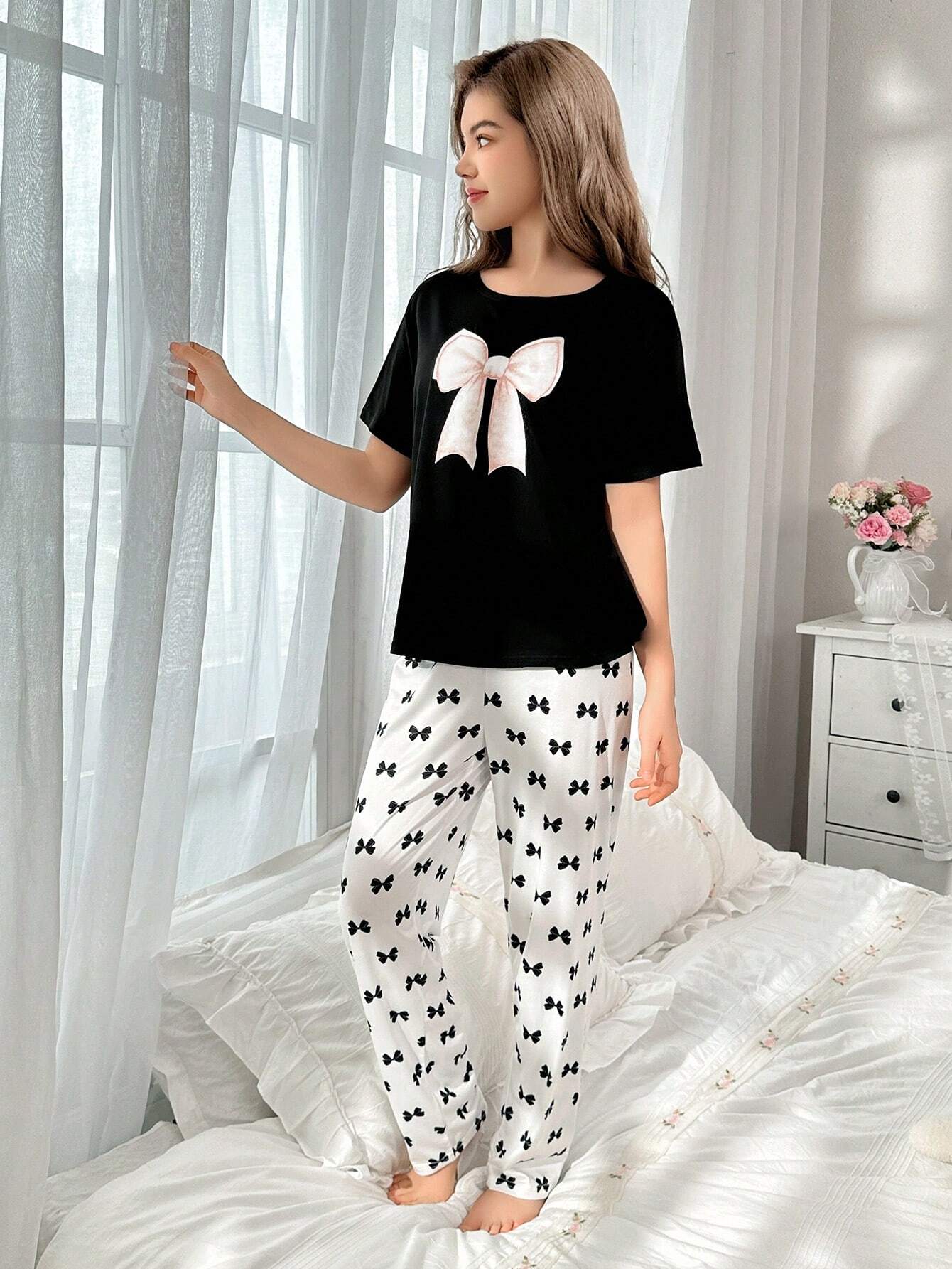 Girls DTF Printed Co-ords Nightsuits