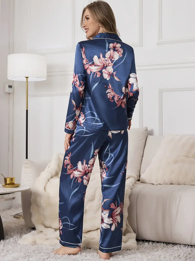 Floral Printed Pajama Set