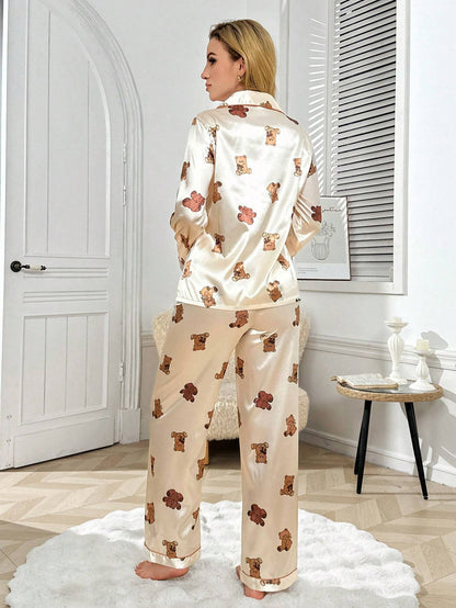 Teddy Printed Pajama Set