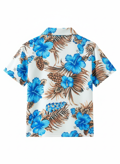 Kids Half Sleeves Printed Polo T-shirts