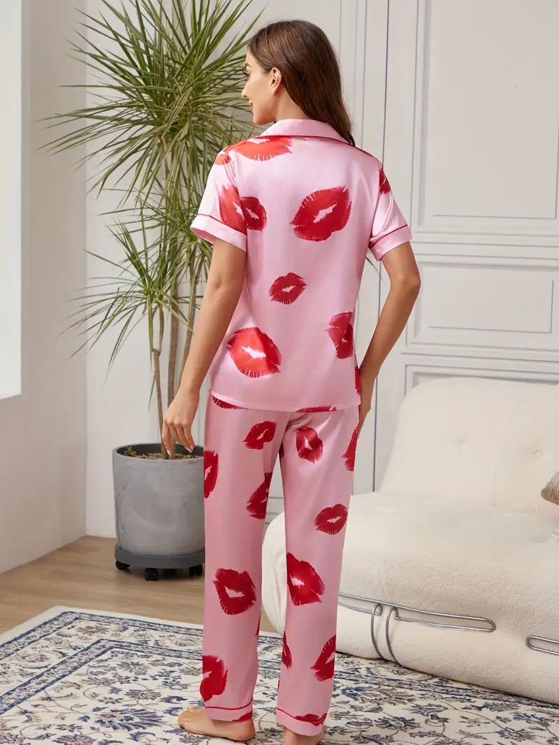 Printed Pajama Set for Womens