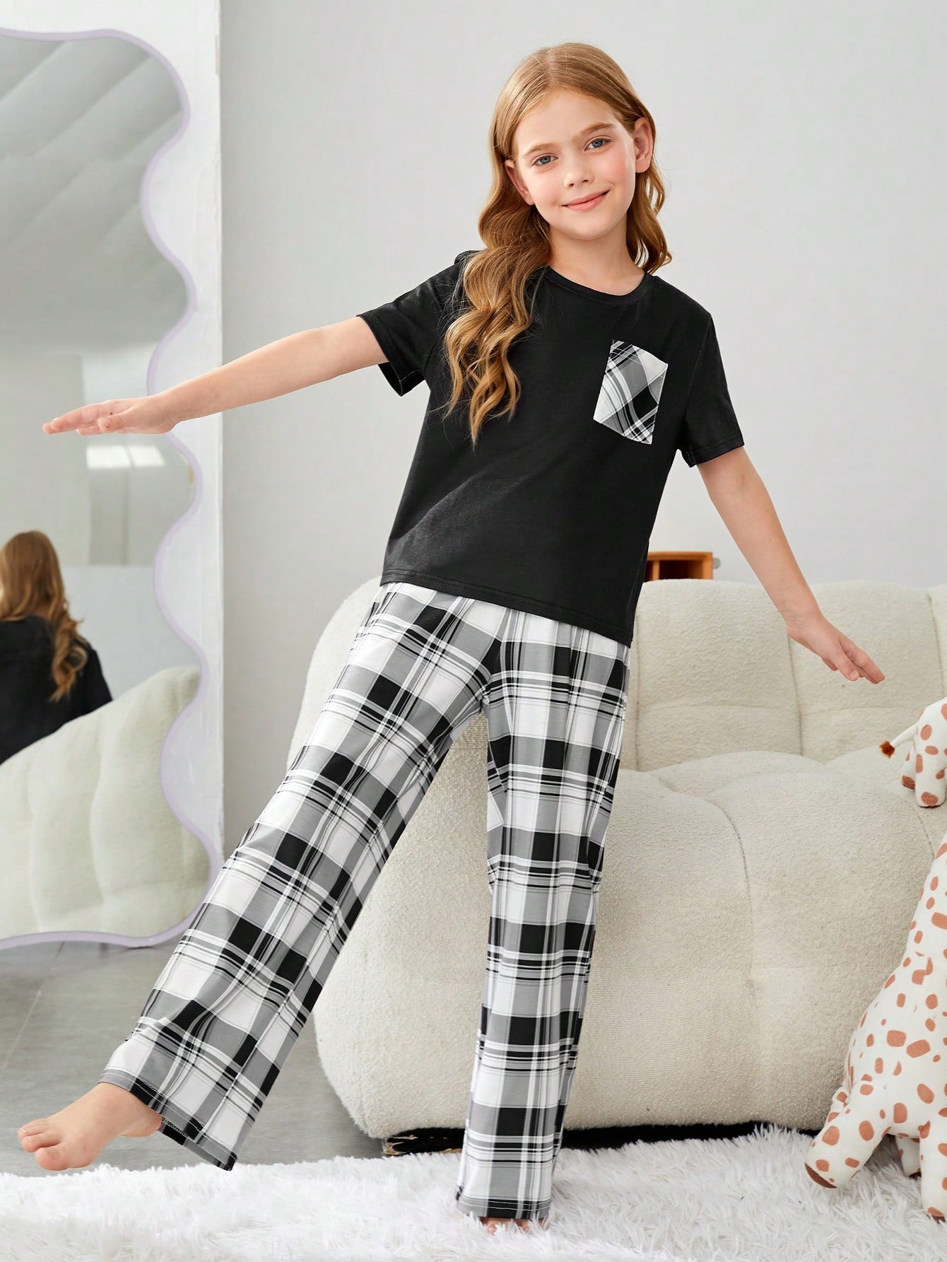 Girls DTF Printed Co-ords Nightsuits