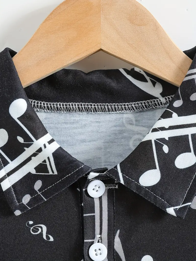 Kids Half Sleeves Printed Polo T-shirts