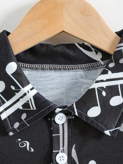 Kids Half Sleeves Printed Polo T-shirts