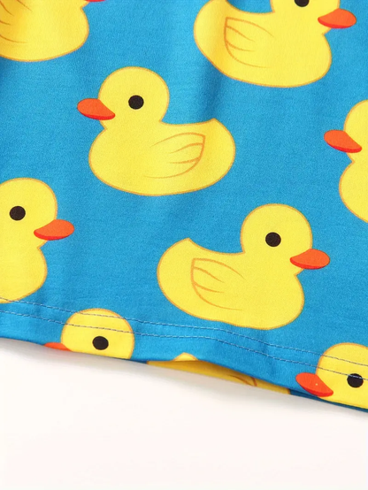 Kids Half Sleeves Printed Polo T-shirts