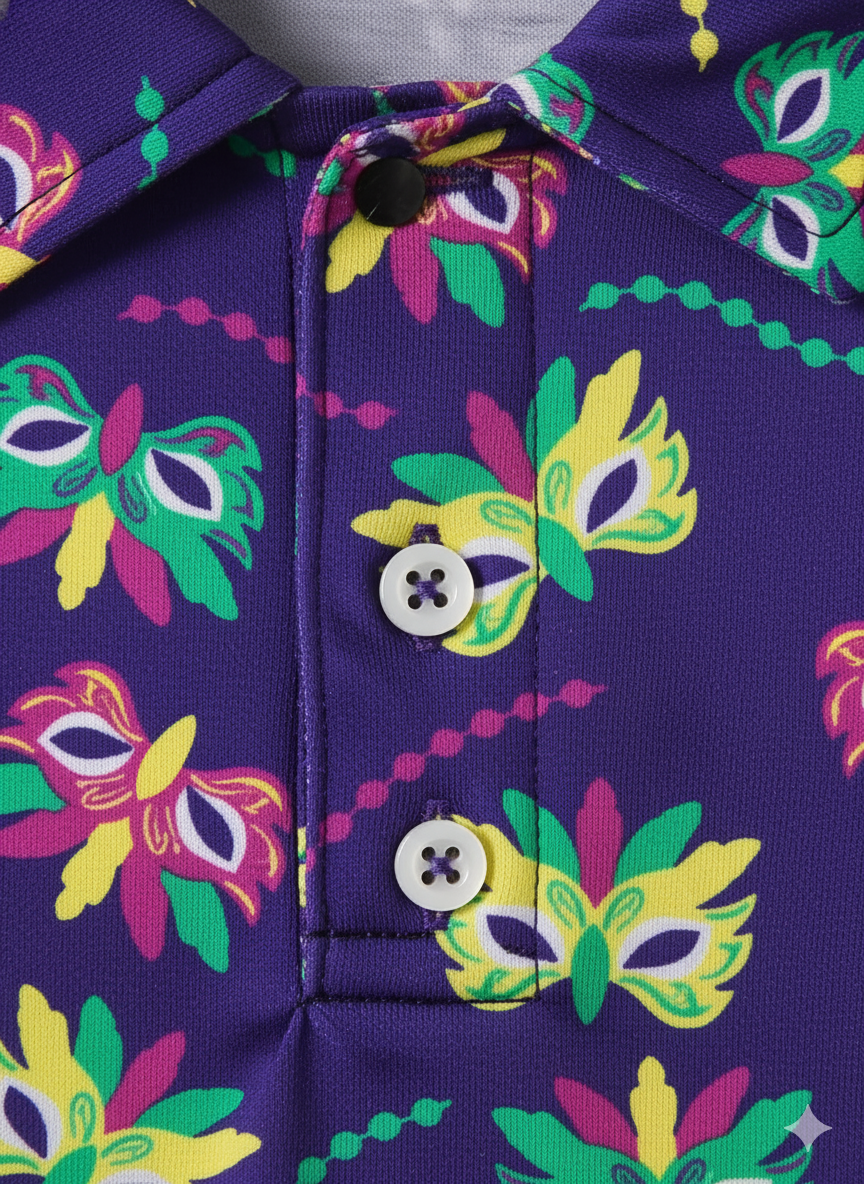 Kids Half Sleeves Printed Polo T-shirts