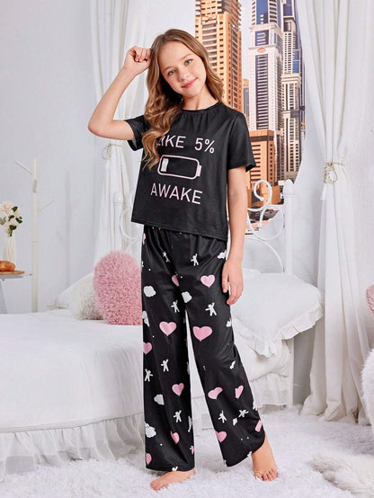 Girls DTF Printed Co-ords Nightsuits