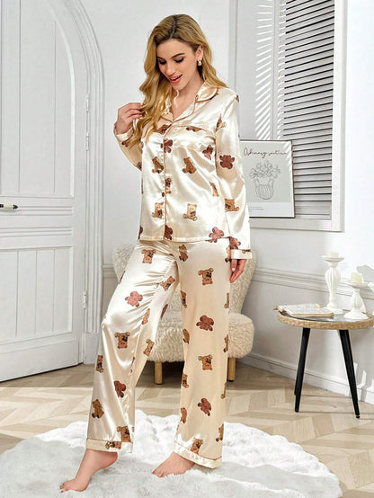 Teddy Printed Pajama Set