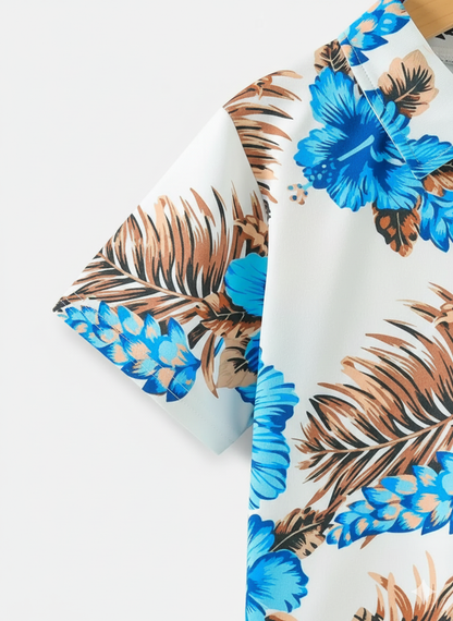 Kids Half Sleeves Printed Polo T-shirts