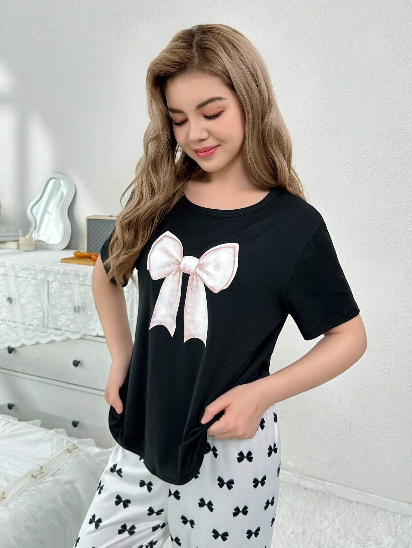 Girls DTF Printed Co-ords Nightsuits