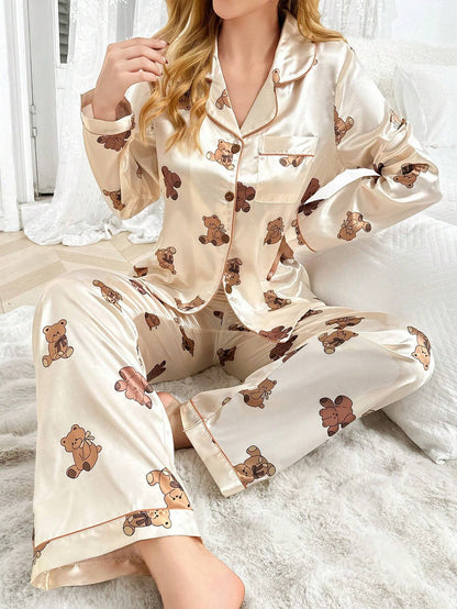 Teddy Printed Pajama Set