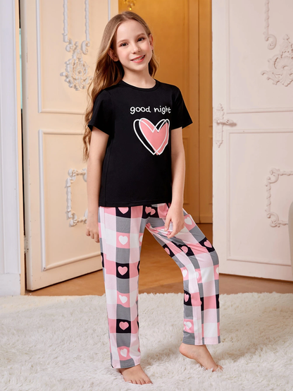 Girls DTF Printed Co-ords Nightsuits