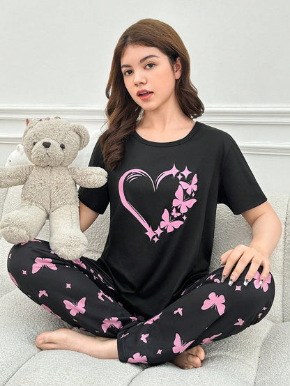 Girls DTF Printed Co-ords Nightsuits