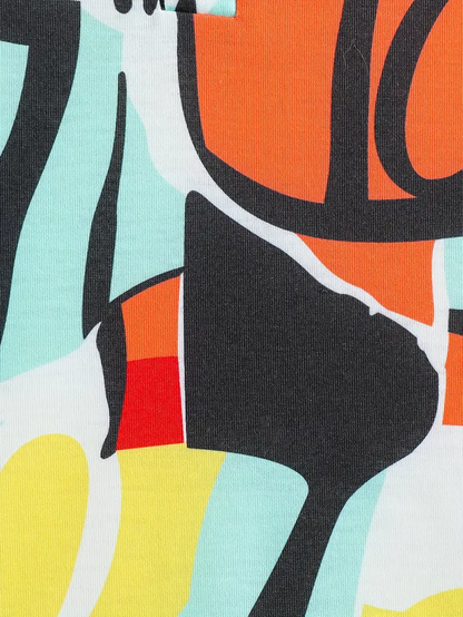 Kids Half Sleeves Printed Polo T-shirts