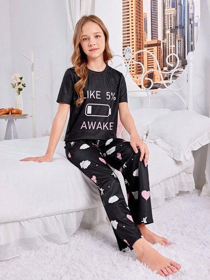 Girls DTF Printed Co-ords Nightsuits